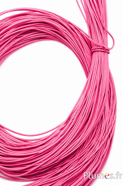 Laccio in cuoio - spessore 2 mm - rosa vecchia